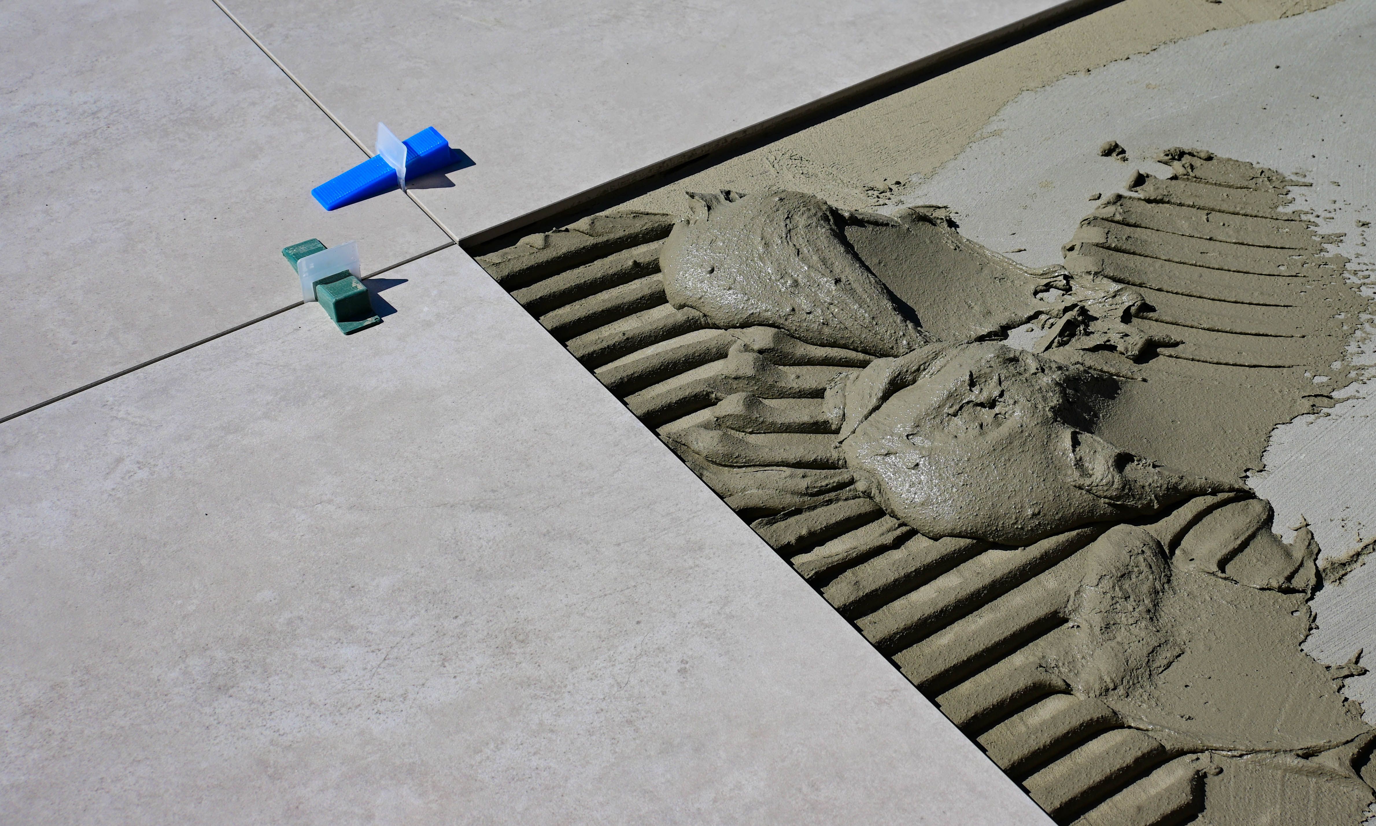 Floor and wall tiling works